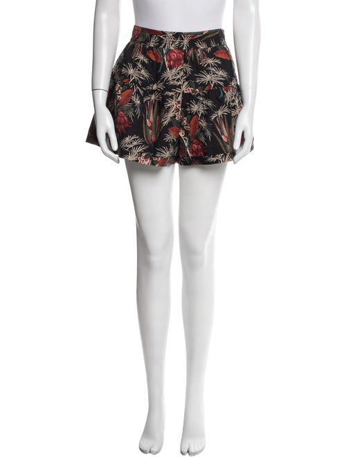 Ulla Johnson Floral Print Mini Shorts