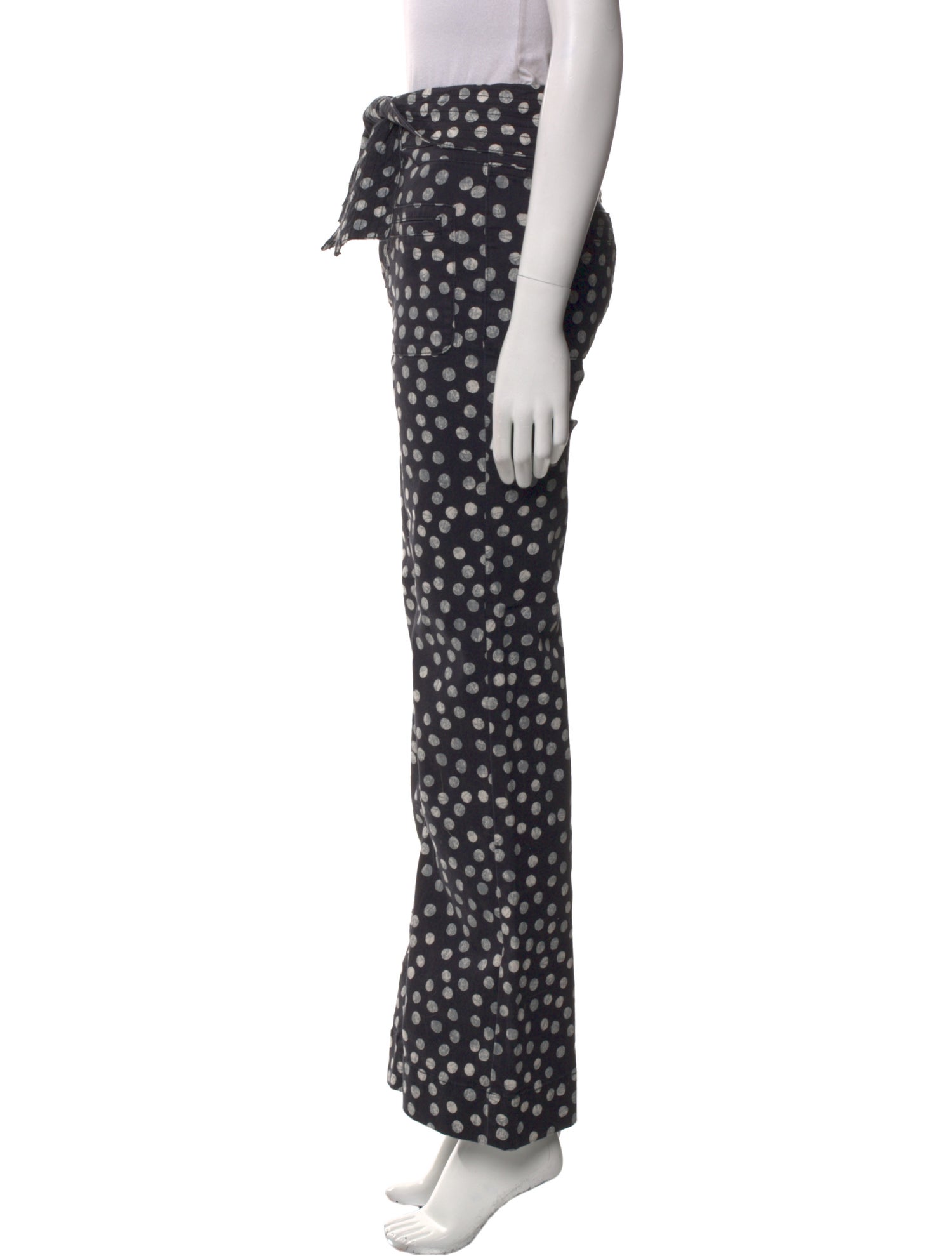 Ulla Johnson Polka Dot Print Wide Leg Pants