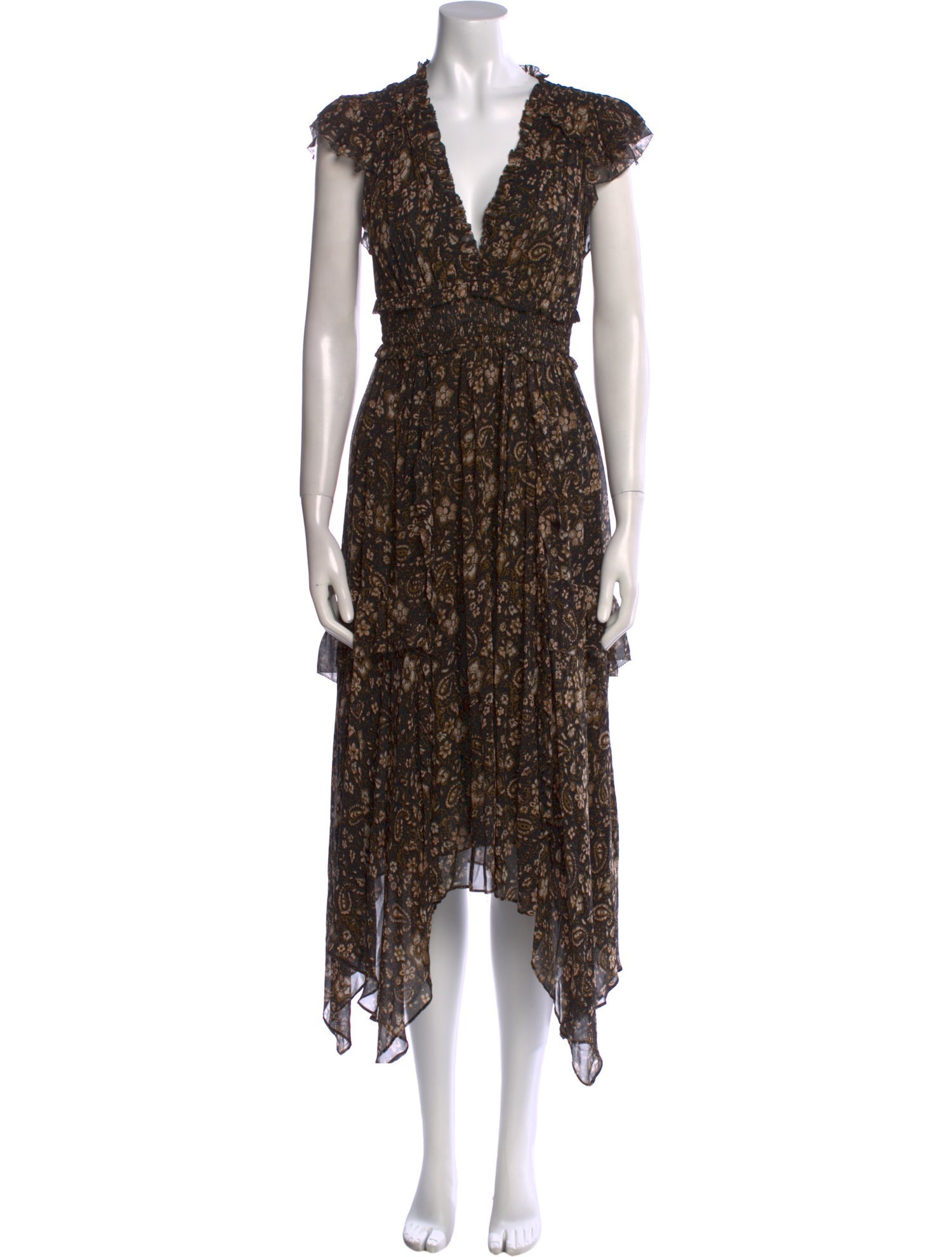 Ulla Johnson Silk Midi Length Dress