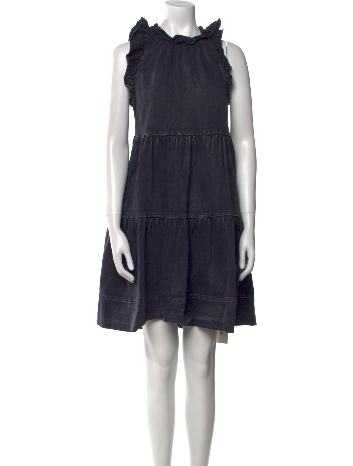Ulla Johnson Mock Neck Knee-Length Dress