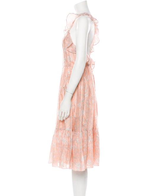 Ulla Johnson Floral Print Midi Length Dress