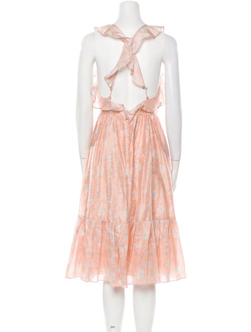 Ulla Johnson Floral Print Midi Length Dress