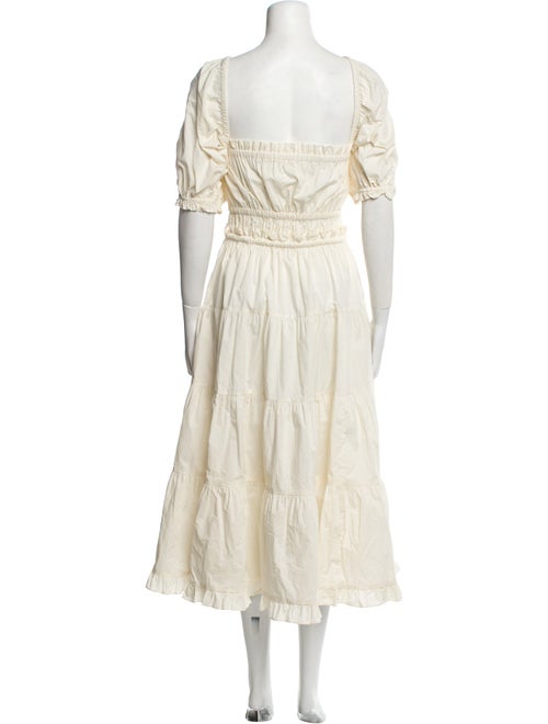 Ulla Johnson Square Neckline Midi Length Dress