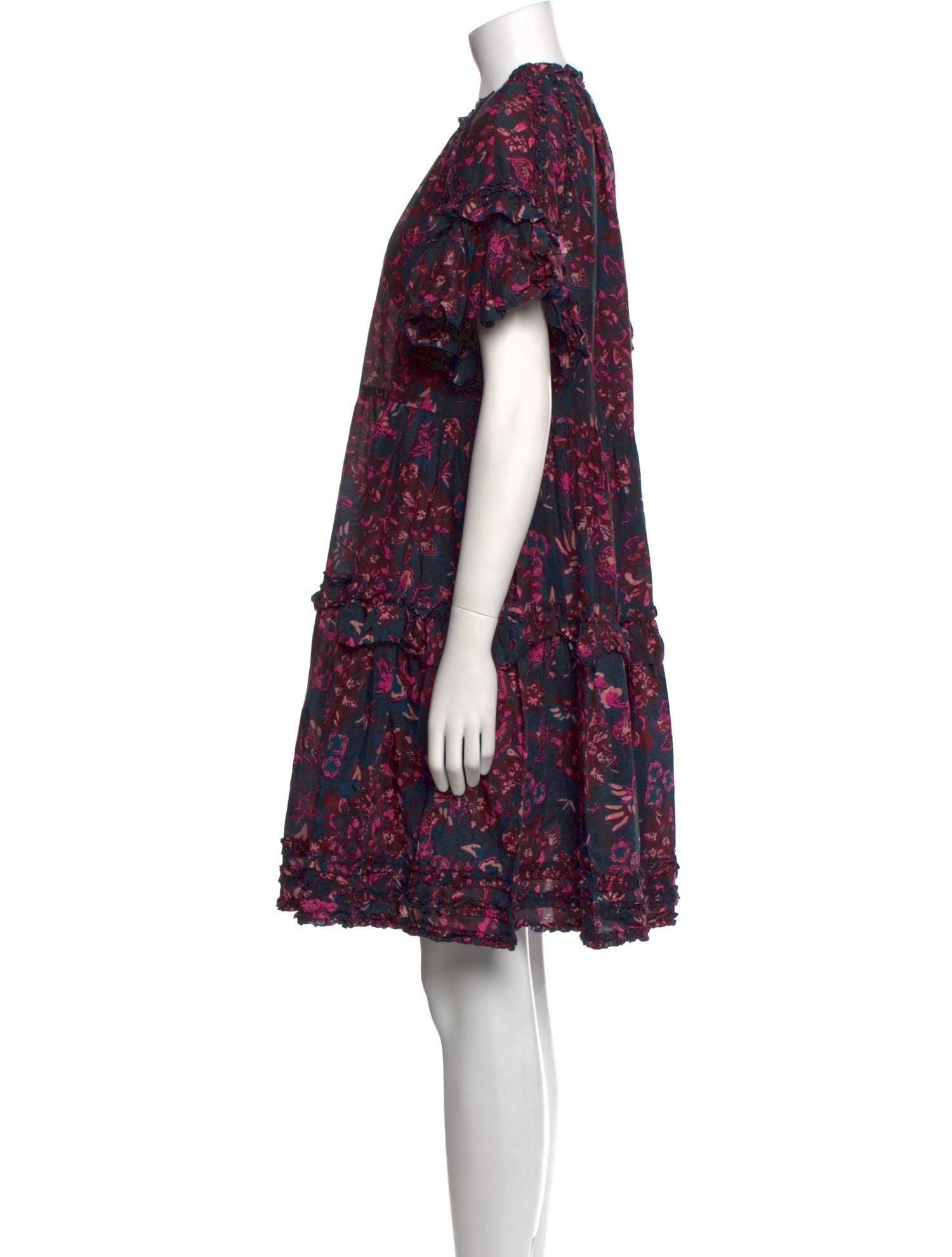 Ulla Johnson Floral Print Knee-Length Dress