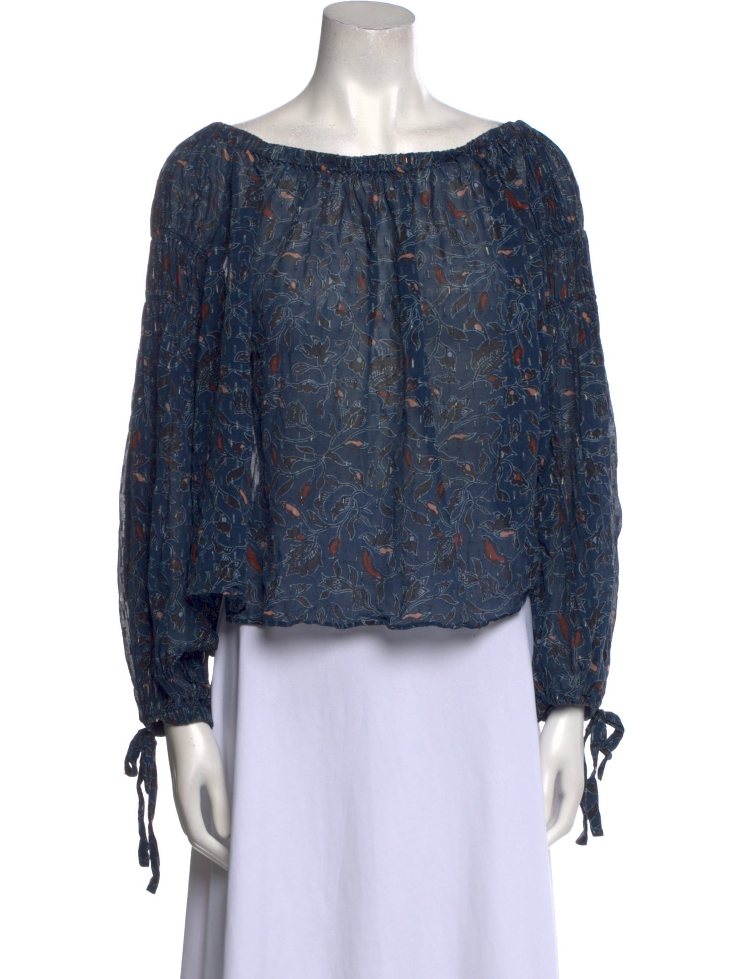 Ulla Johnson Silk Floral Print Blouse