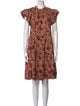 Ulla Johnson Printed Knee-Length Dress