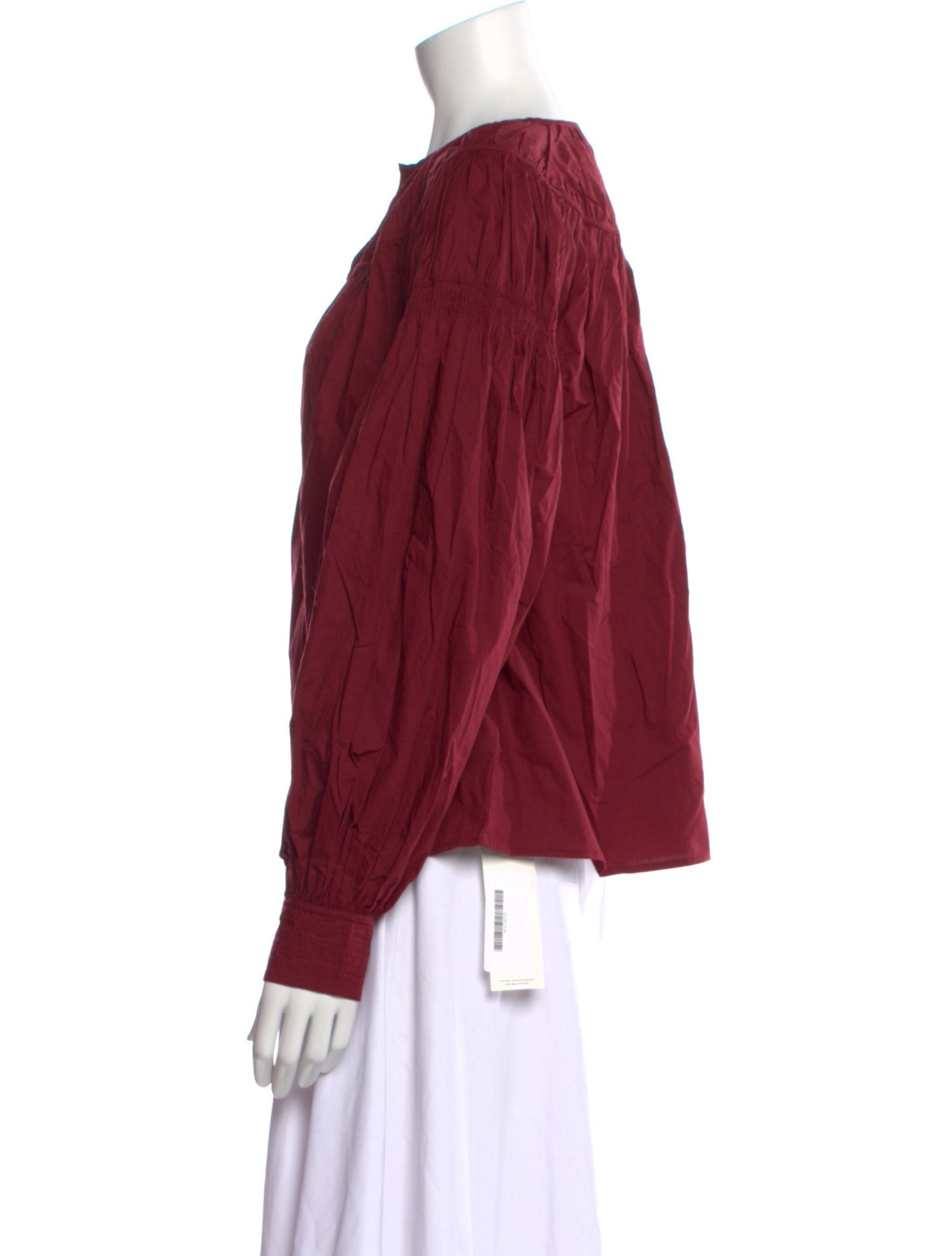 Ulla Johnson V-Neck Long Sleeve Blouse