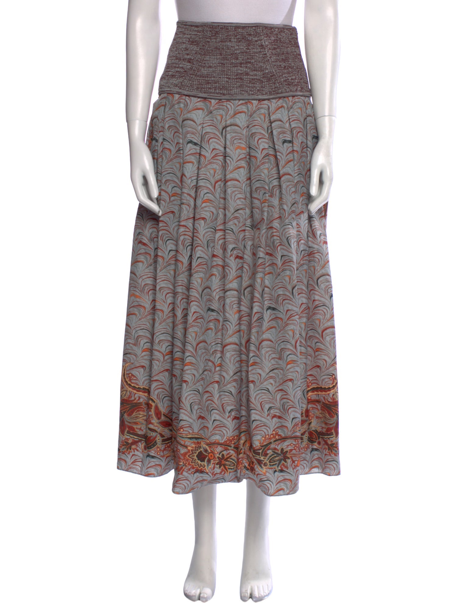 Ulla Johnson Printed Midi Length Skirt