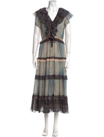 Ulla Johnson Printed Long Dress