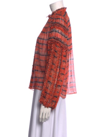 Ulla Johnson Silk Animal Print Blouse