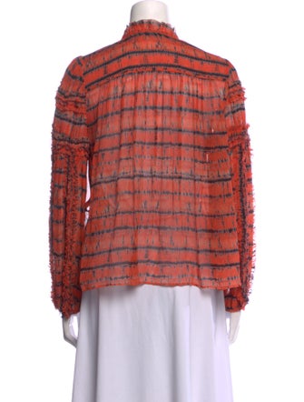 Ulla Johnson Silk Animal Print Blouse