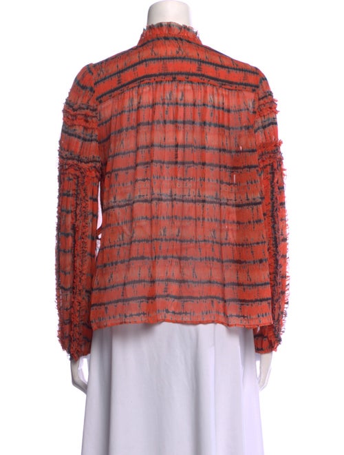 Ulla Johnson Silk Animal Print Blouse