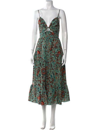 Ulla Johnson Printed Midi Length Dress