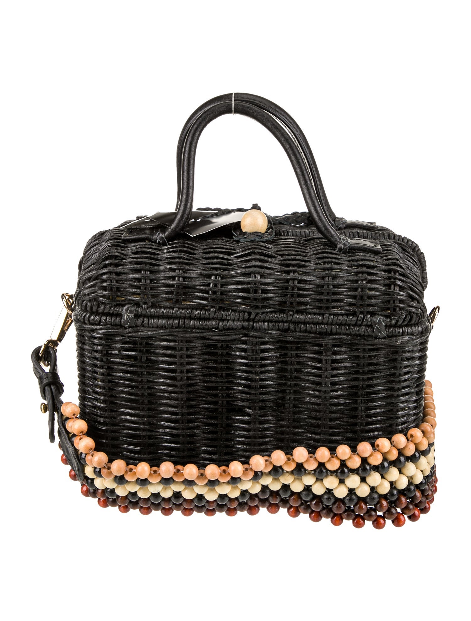 Ulla Johnson Wicker Top Handle Bag