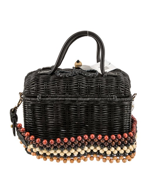 Ulla Johnson Wicker Top Handle Bag