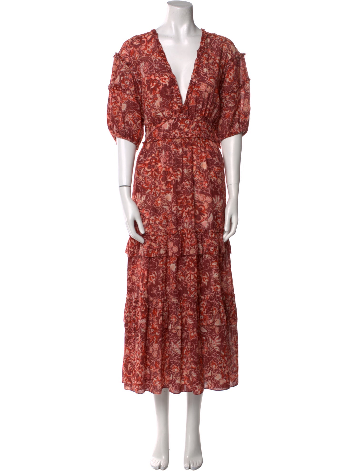 Ulla Johnson Floral Print Long Dress