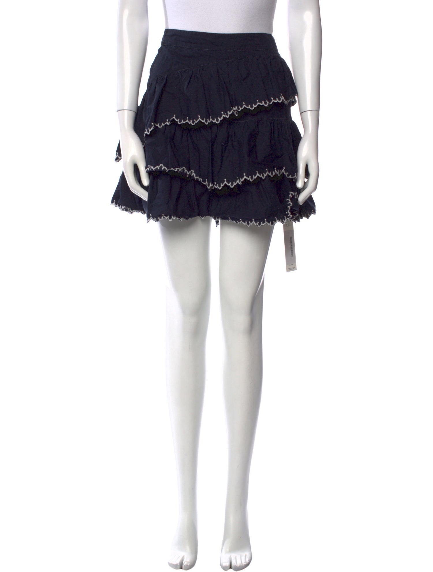 Ulla Johnson Embroidered Accent Mini Skirt