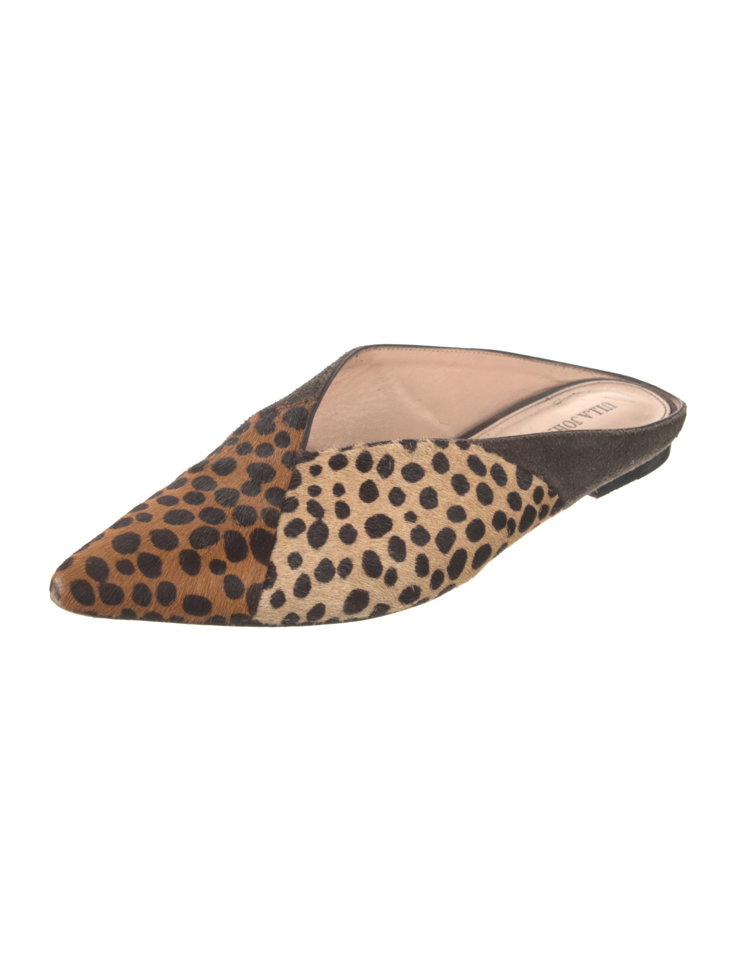 Ulla Johnson Ponyhair Animal Print Mules
