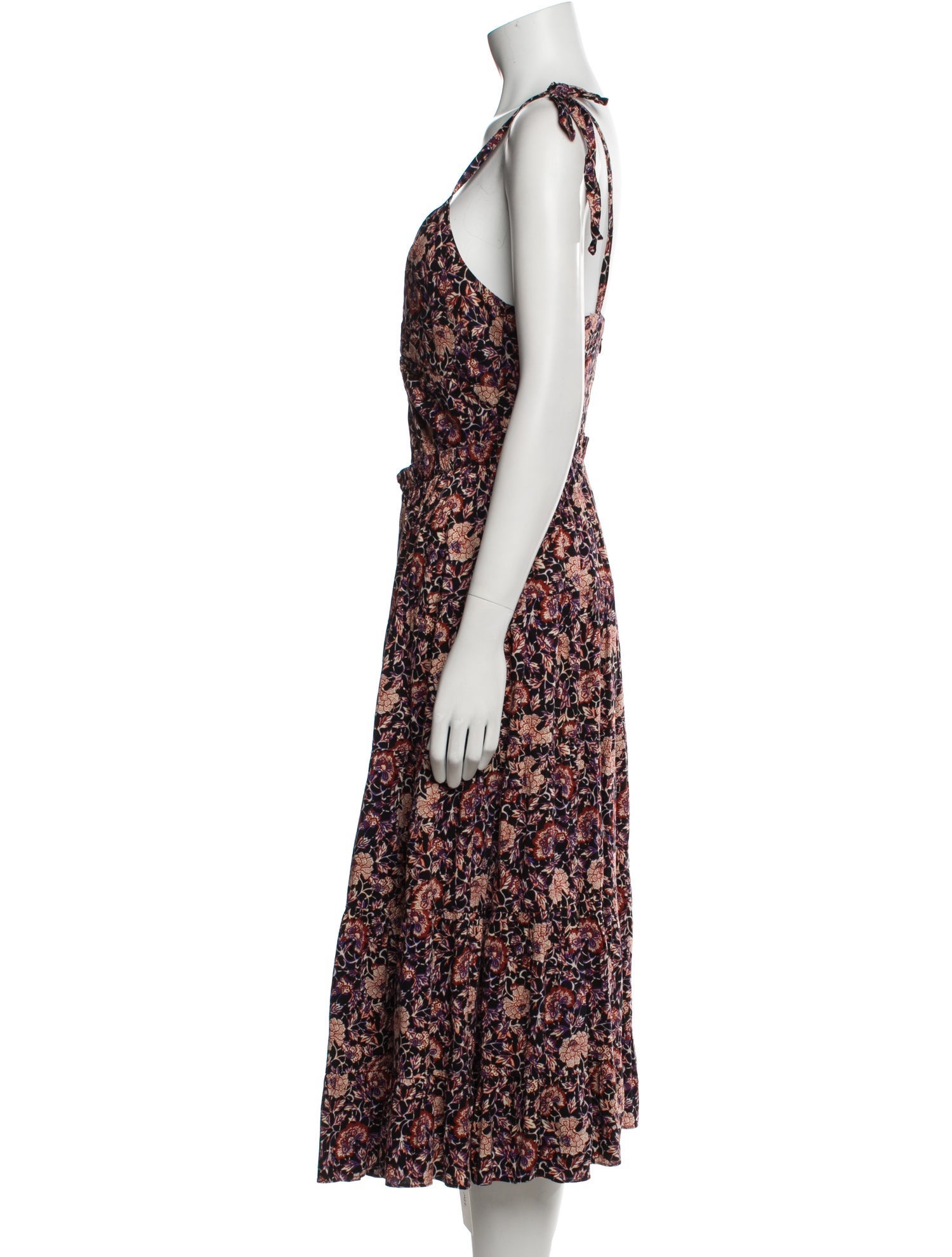 Ulla Johnson Floral Print Midi Length Dress