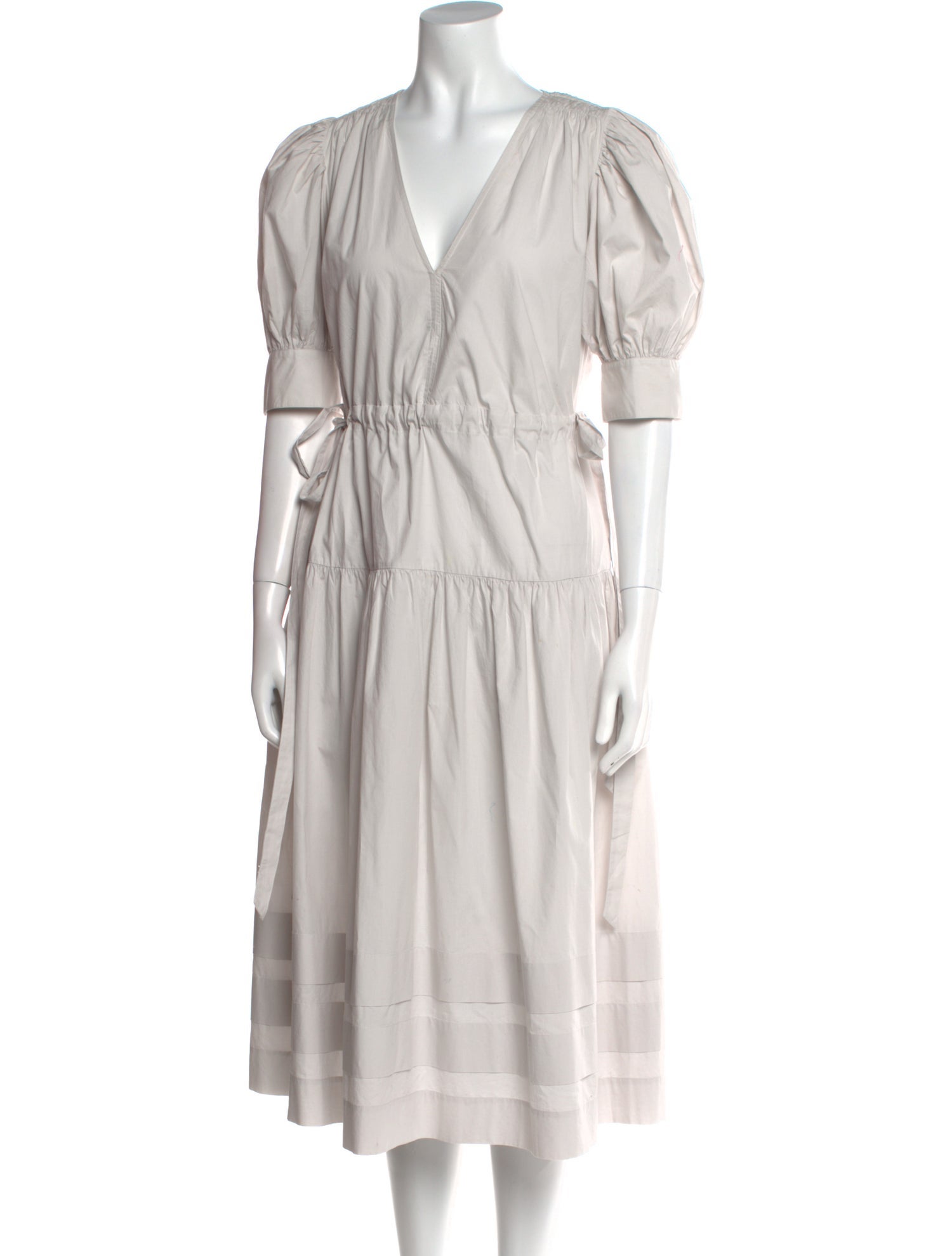 Ulla Johnson V-Neck Midi Length Dress