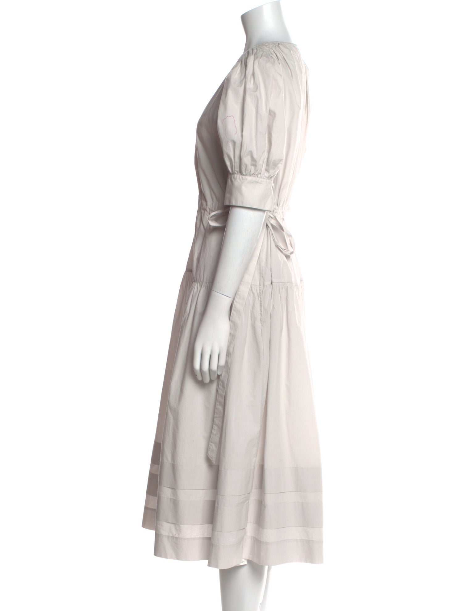 Ulla Johnson V-Neck Midi Length Dress