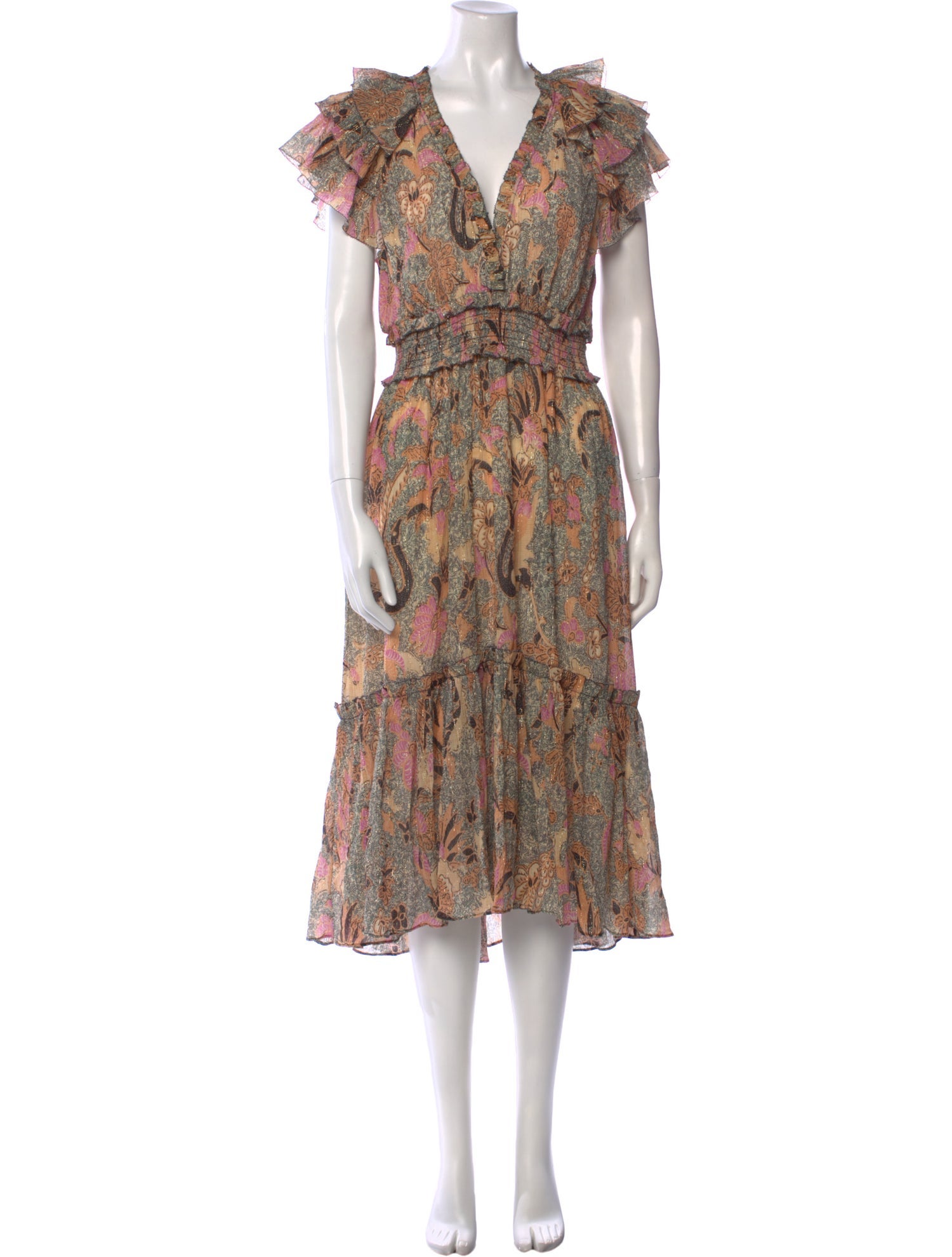 Ulla Johnson Floral Print Long Dress