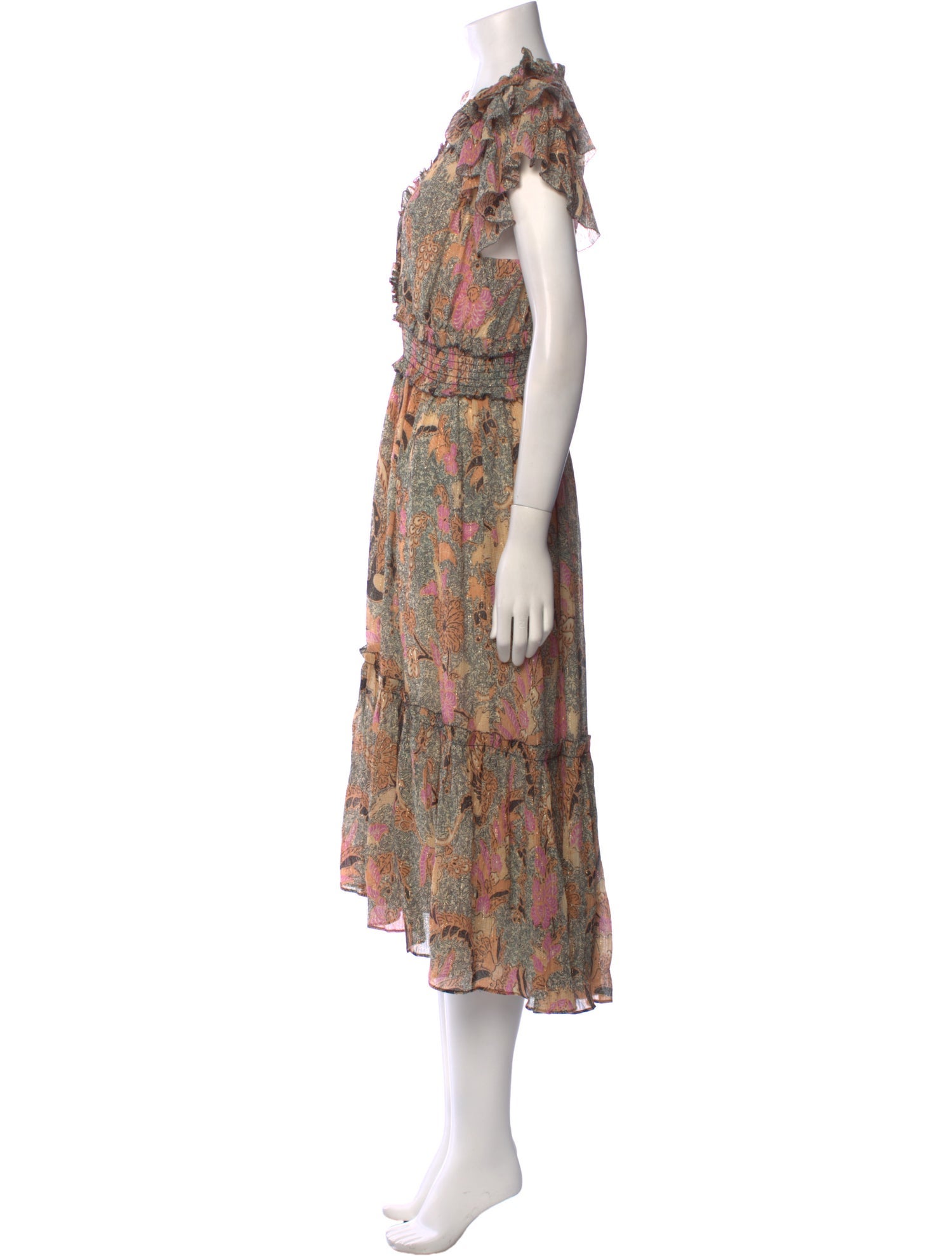 Ulla Johnson Floral Print Long Dress