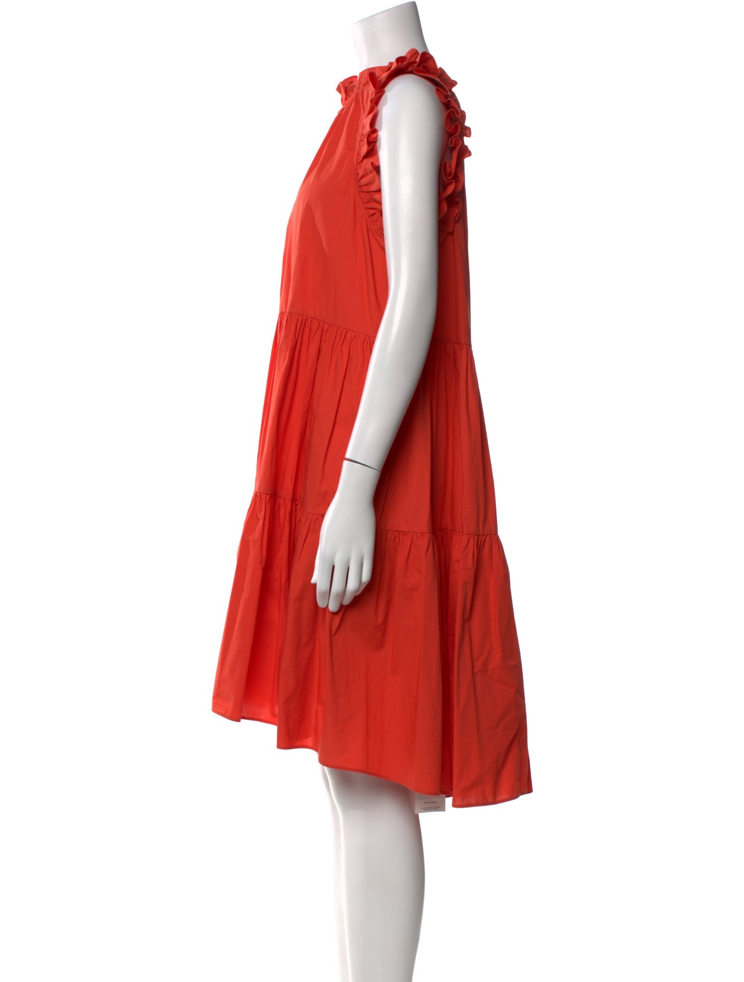 Ulla Johnson Mock Neck Knee-Length Dress