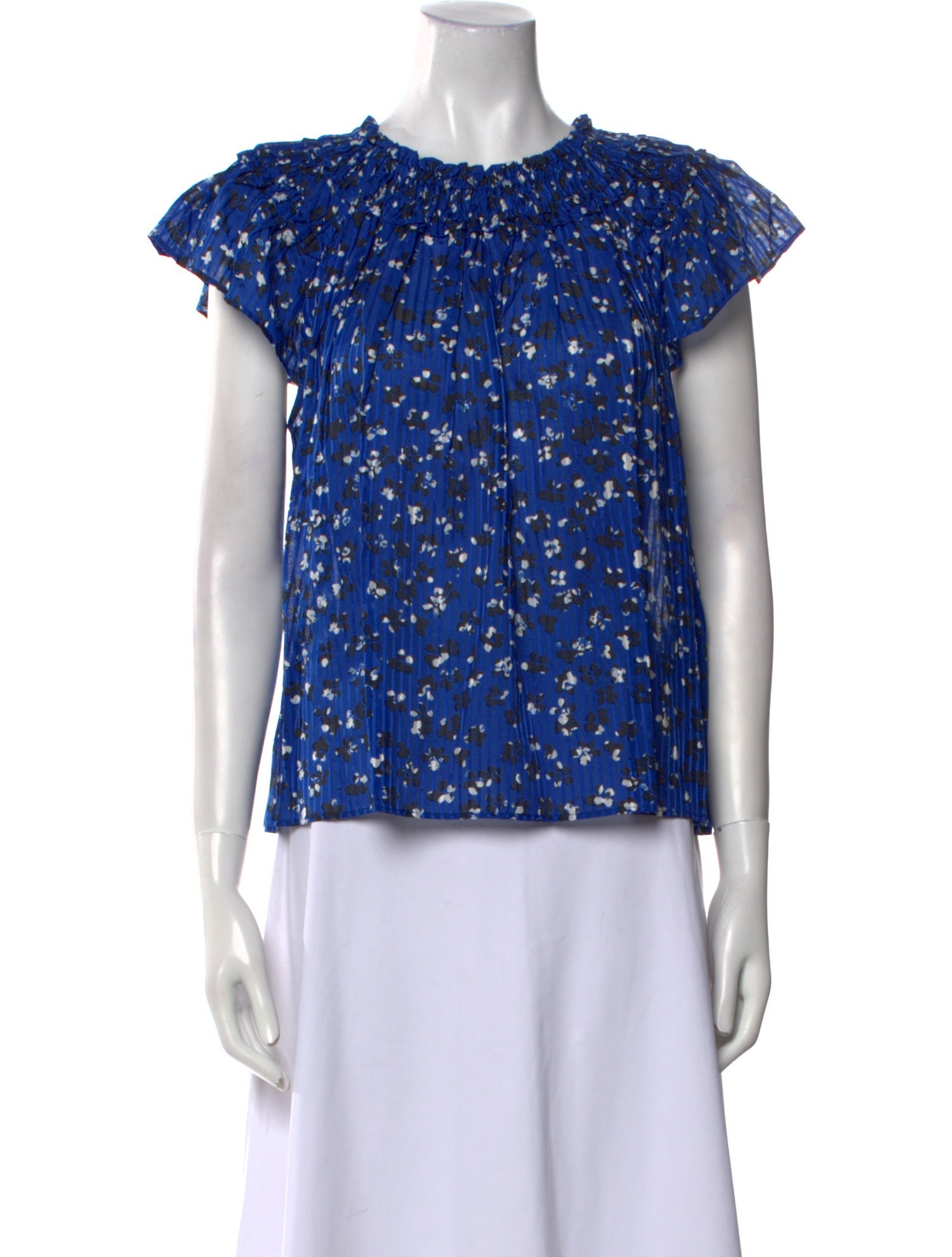 Ulla Johnson Floral Print Crew Neck Top