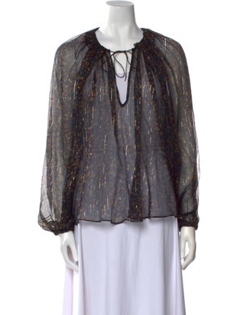 Ulla Johnson Silk Printed Blouse