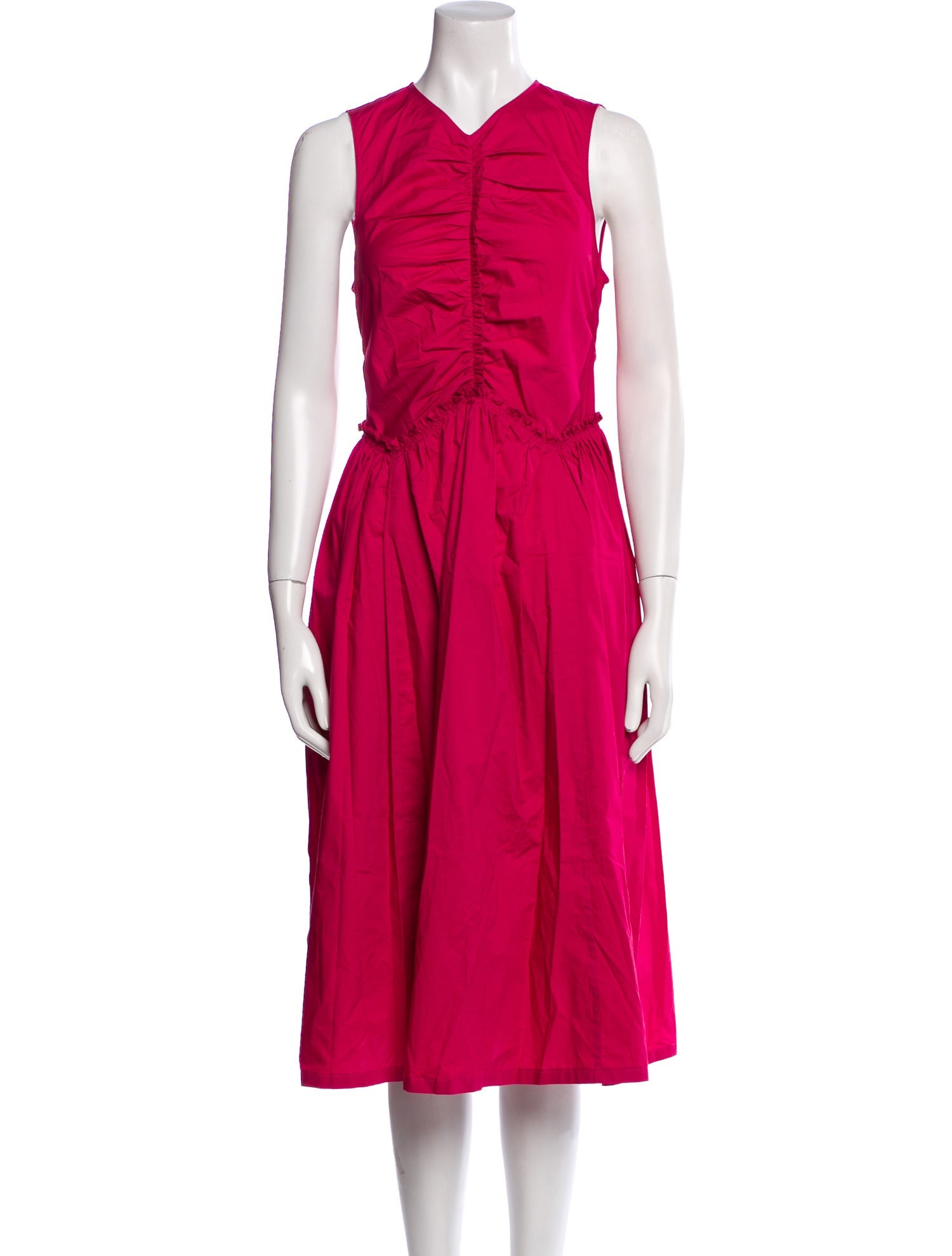 Ulla Johnson V-Neck Midi Length Dress