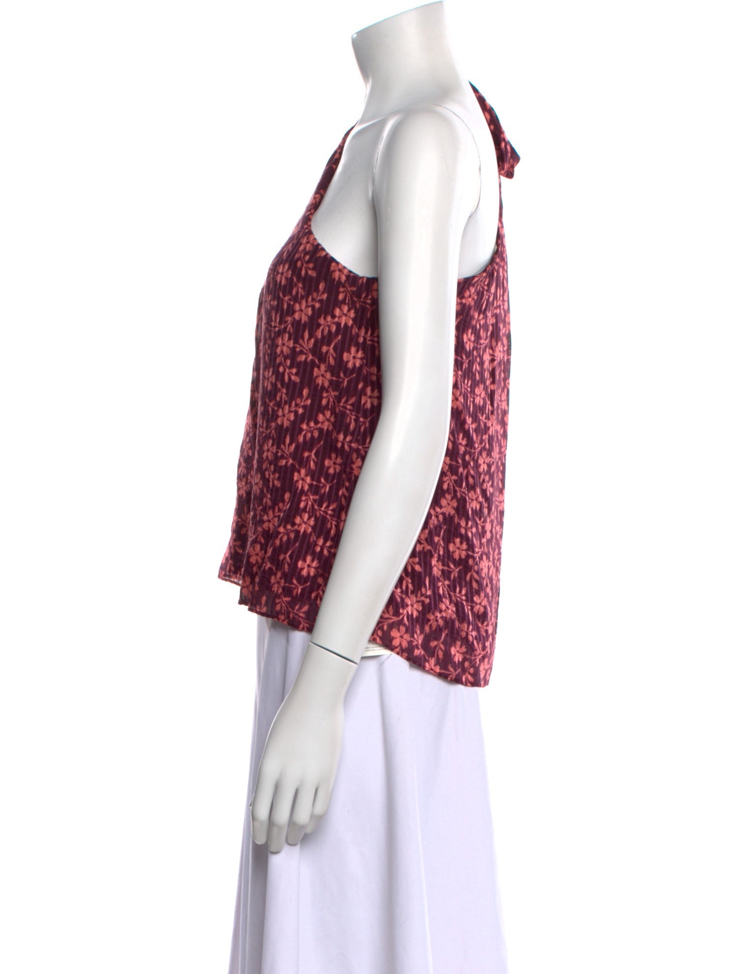 Ulla Johnson Floral Print One-Shoulder Blouse
