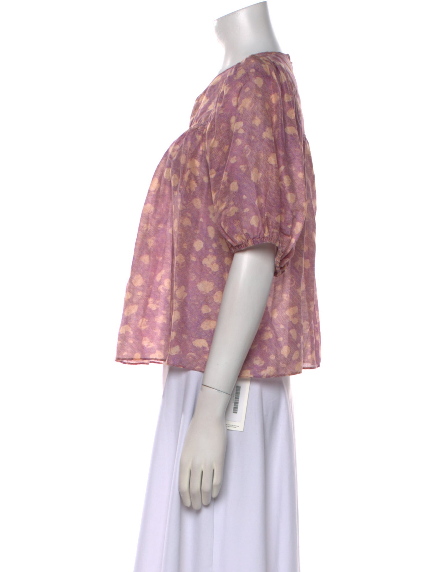 Ulla Johnson Floral Print V-Neck Top