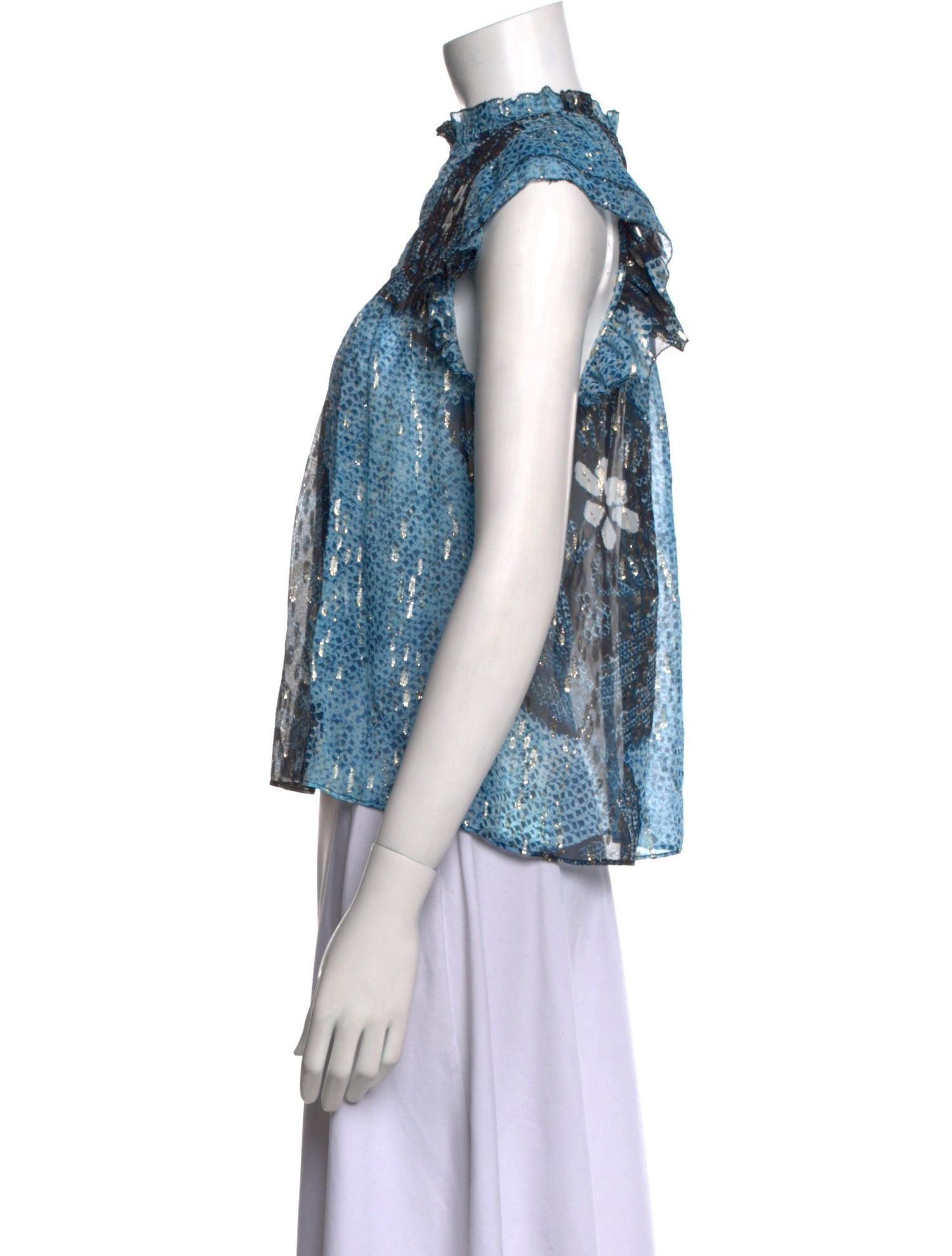 Ulla Johnson Silk Printed Top w/ Tags