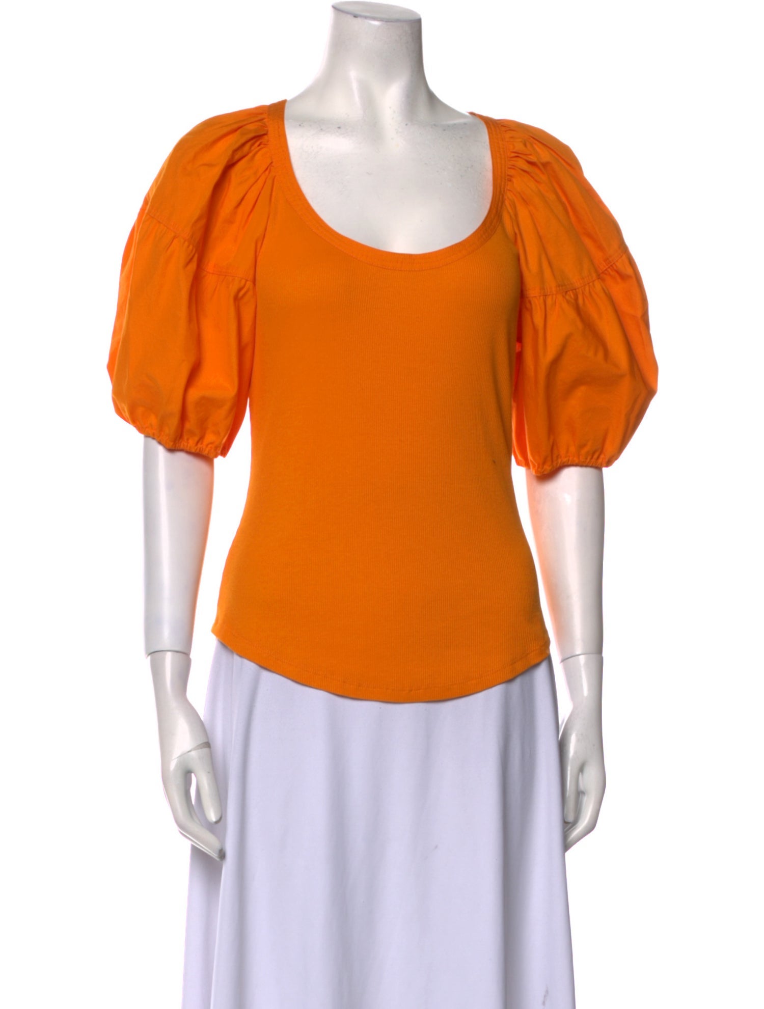 Ulla Johnson Scoop Neck Short Sleeve Top