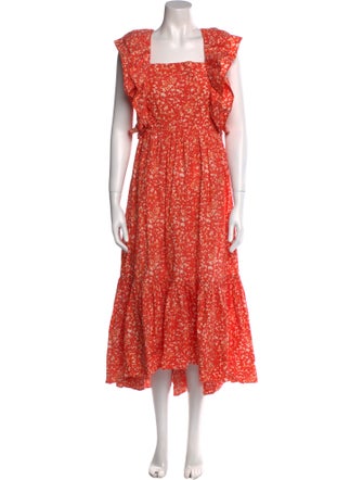 Ulla Johnson Floral Print Long Dress