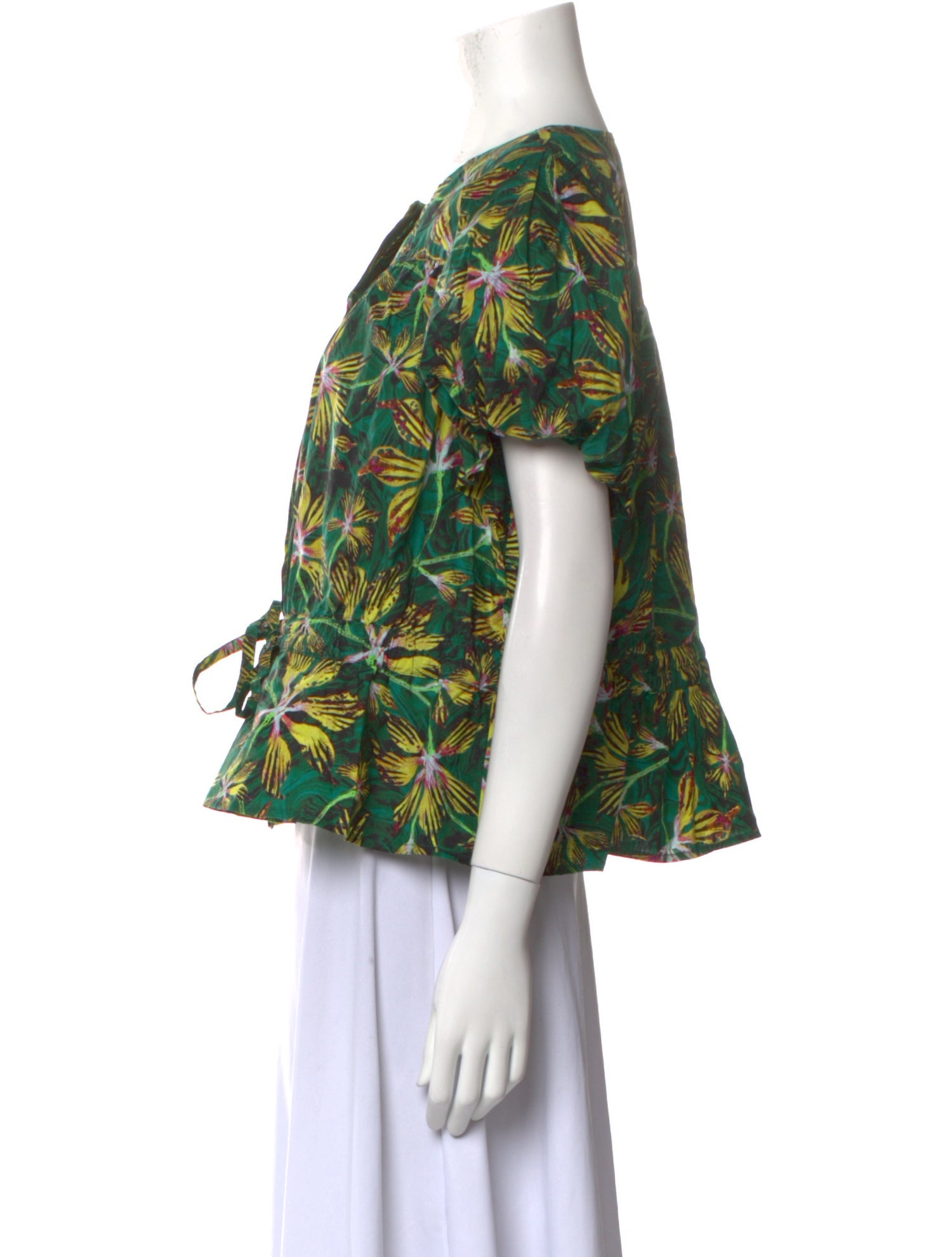 Ulla Johnson Printed Crew Neck Blouse