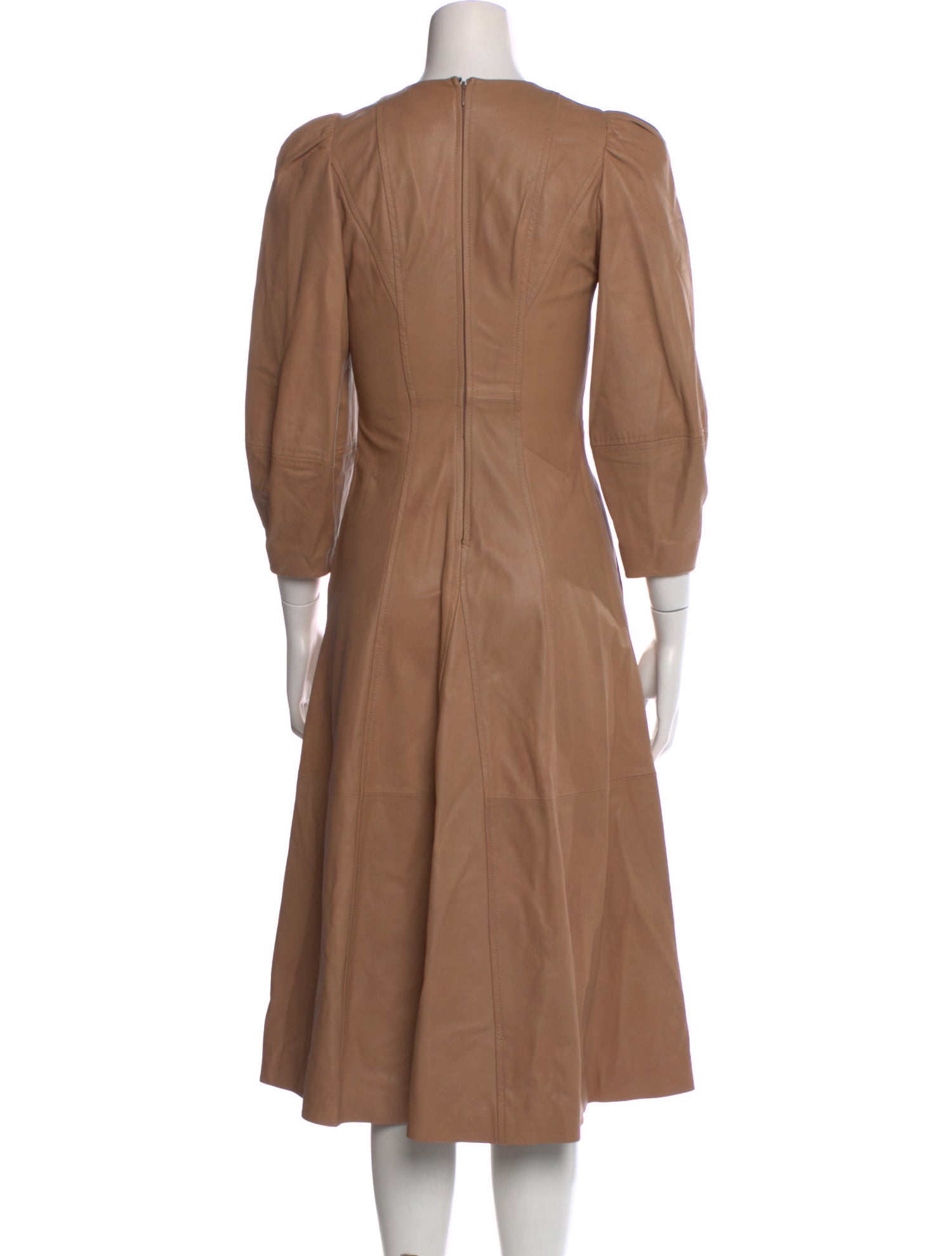 Ulla Johnson Lambskin Midi Length Dress