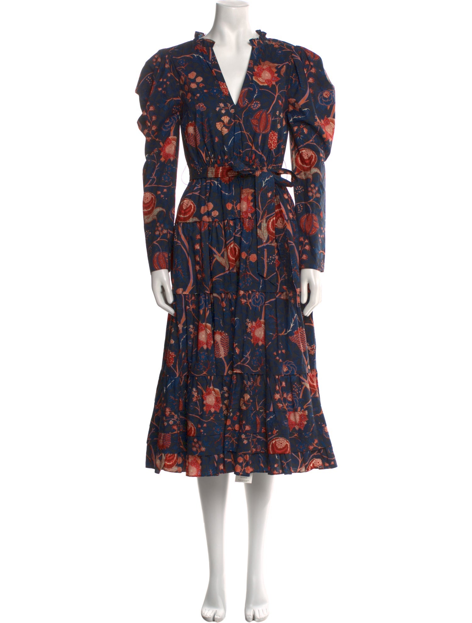 Ulla Johnson Floral Print Midi Length Dress