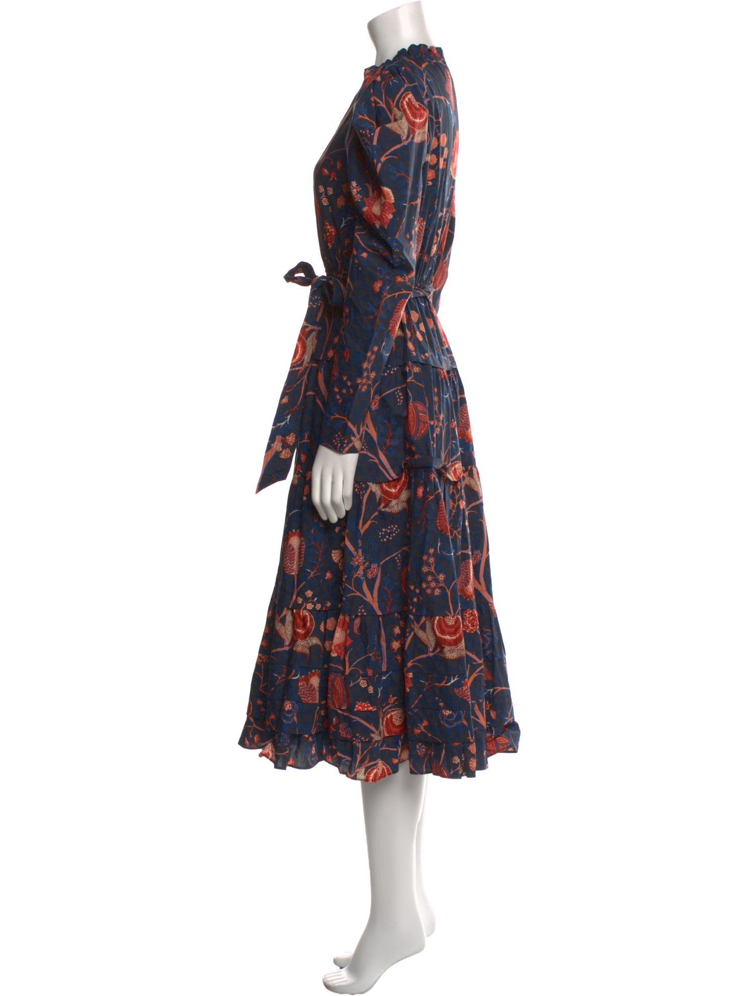 Ulla Johnson Floral Print Midi Length Dress