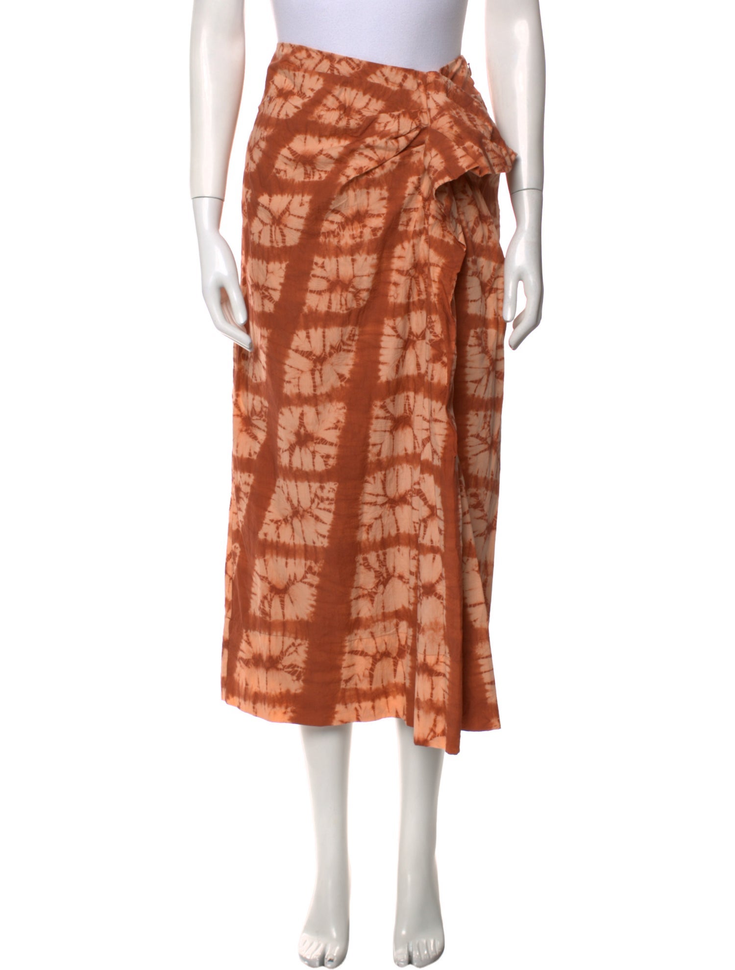 Ulla Johnson Tie-Dye Print Midi Length Skirt