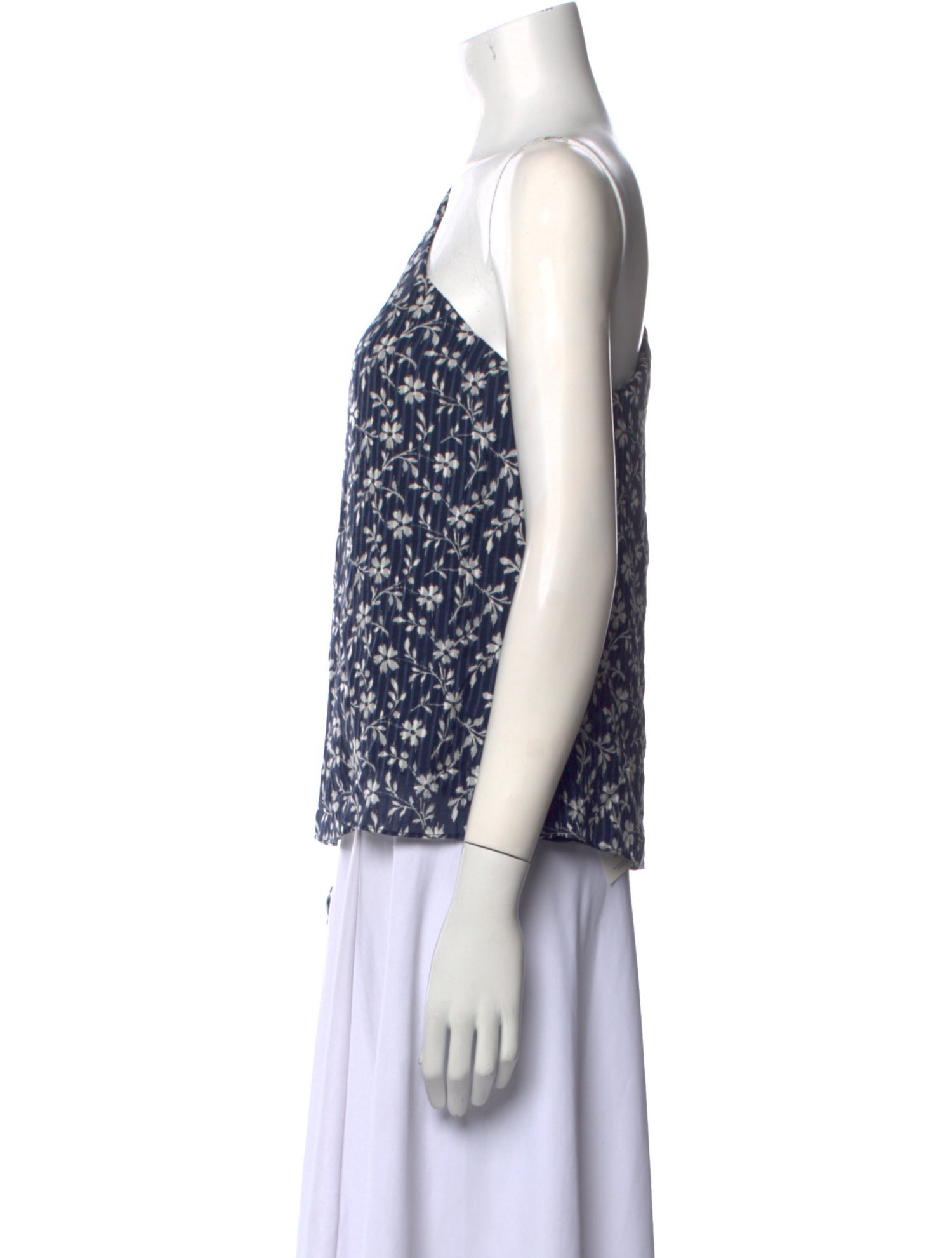 Ulla Johnson Floral Print One-Shoulder Blouse