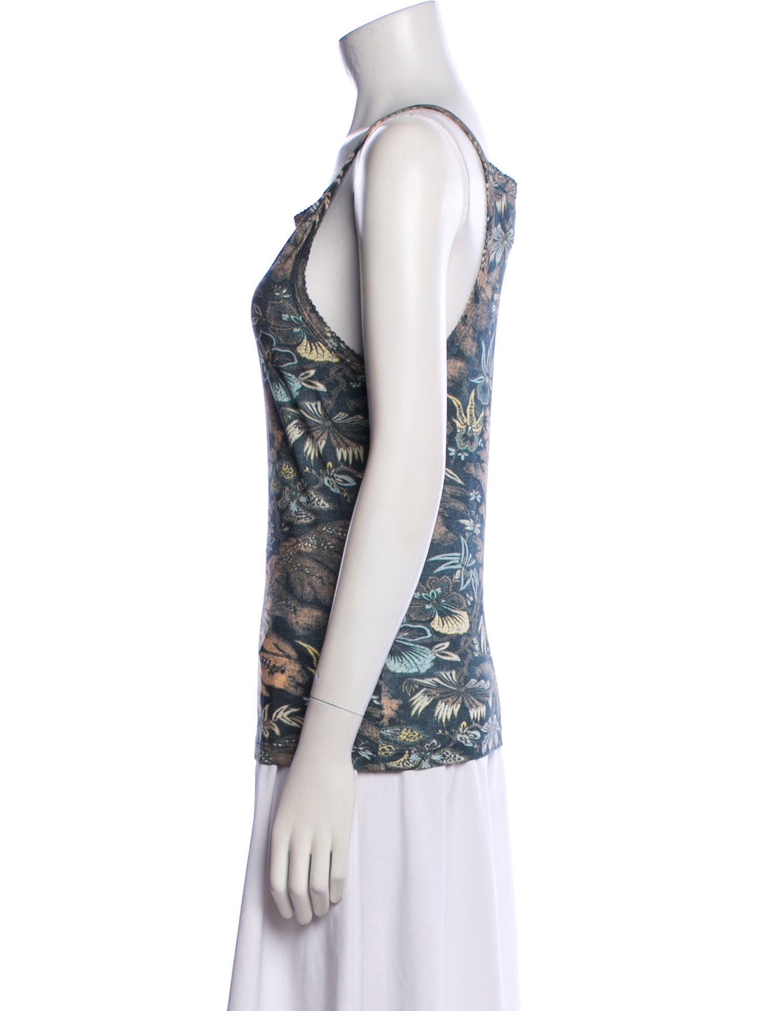 Ulla Johnson Printed Square Neckline Top w/ Tags