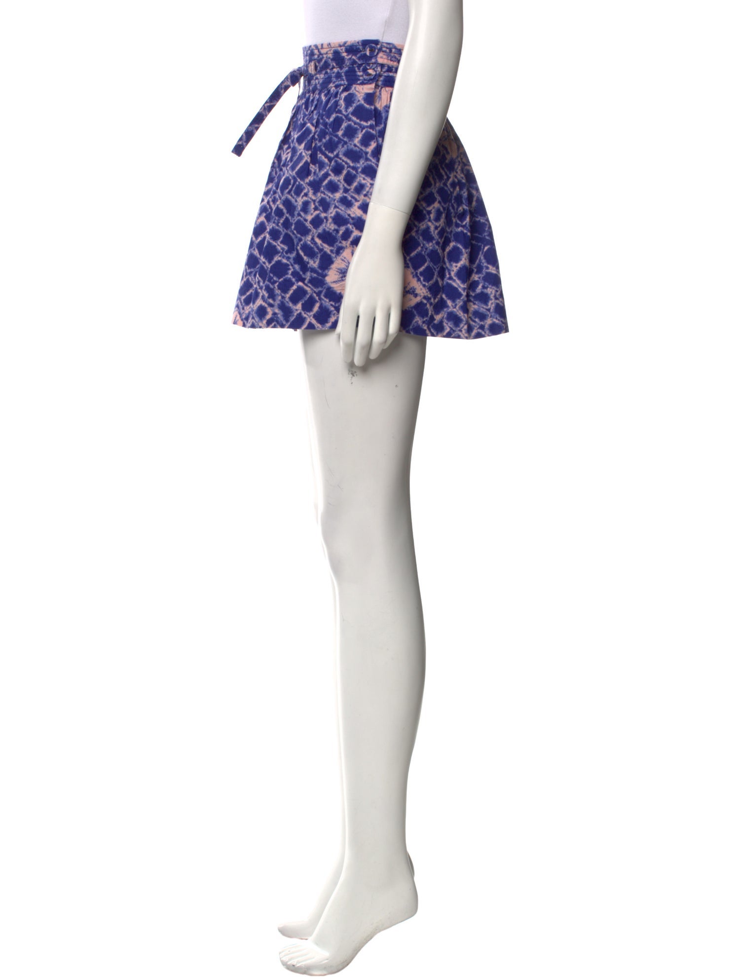 Ulla Johnson Tie-Dye Print Mini Shorts