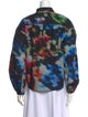 Ulla Johnson Tie-Dye Print Tie Neck Button-Up Top