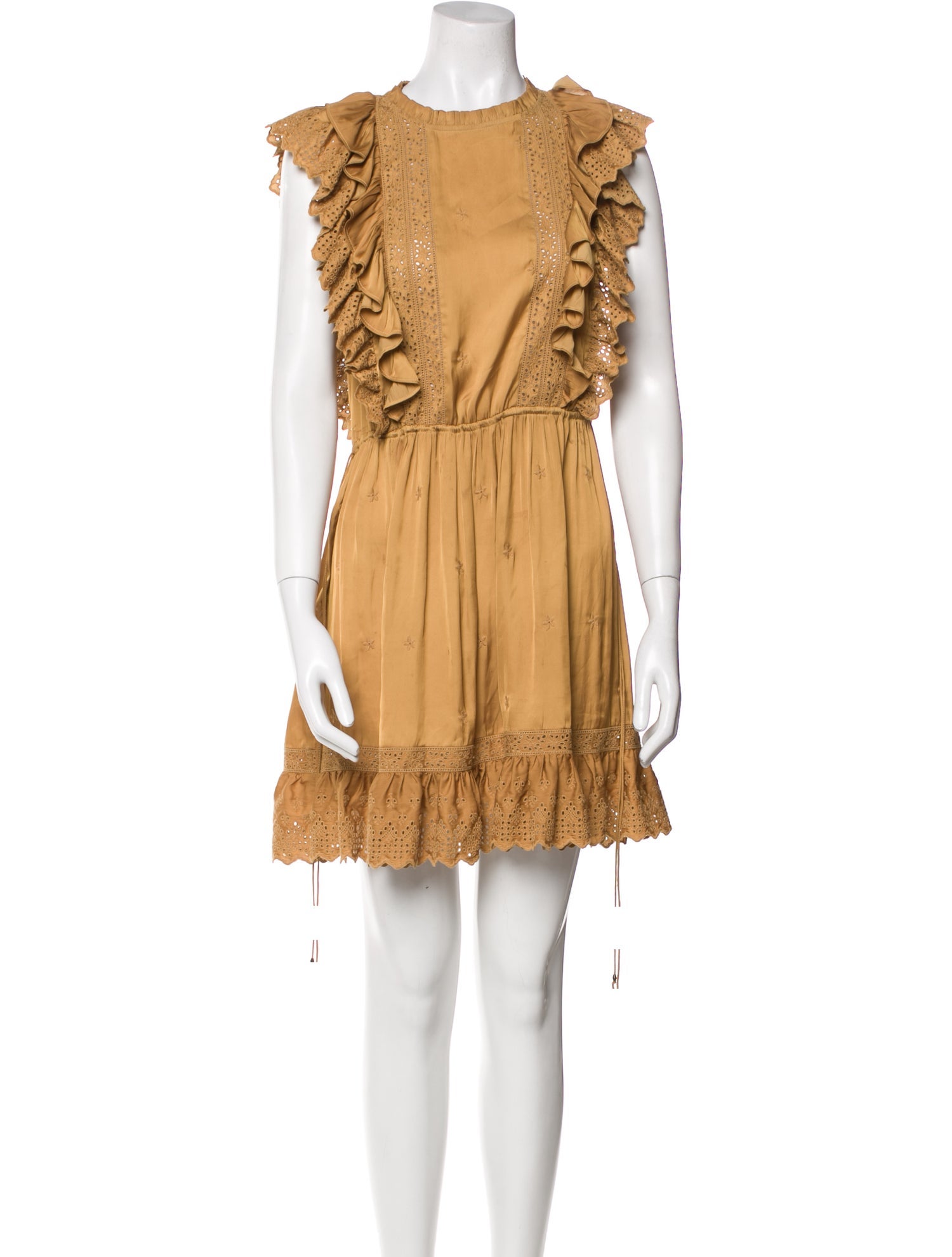 Ulla Johnson Crew Neck Mini Dress