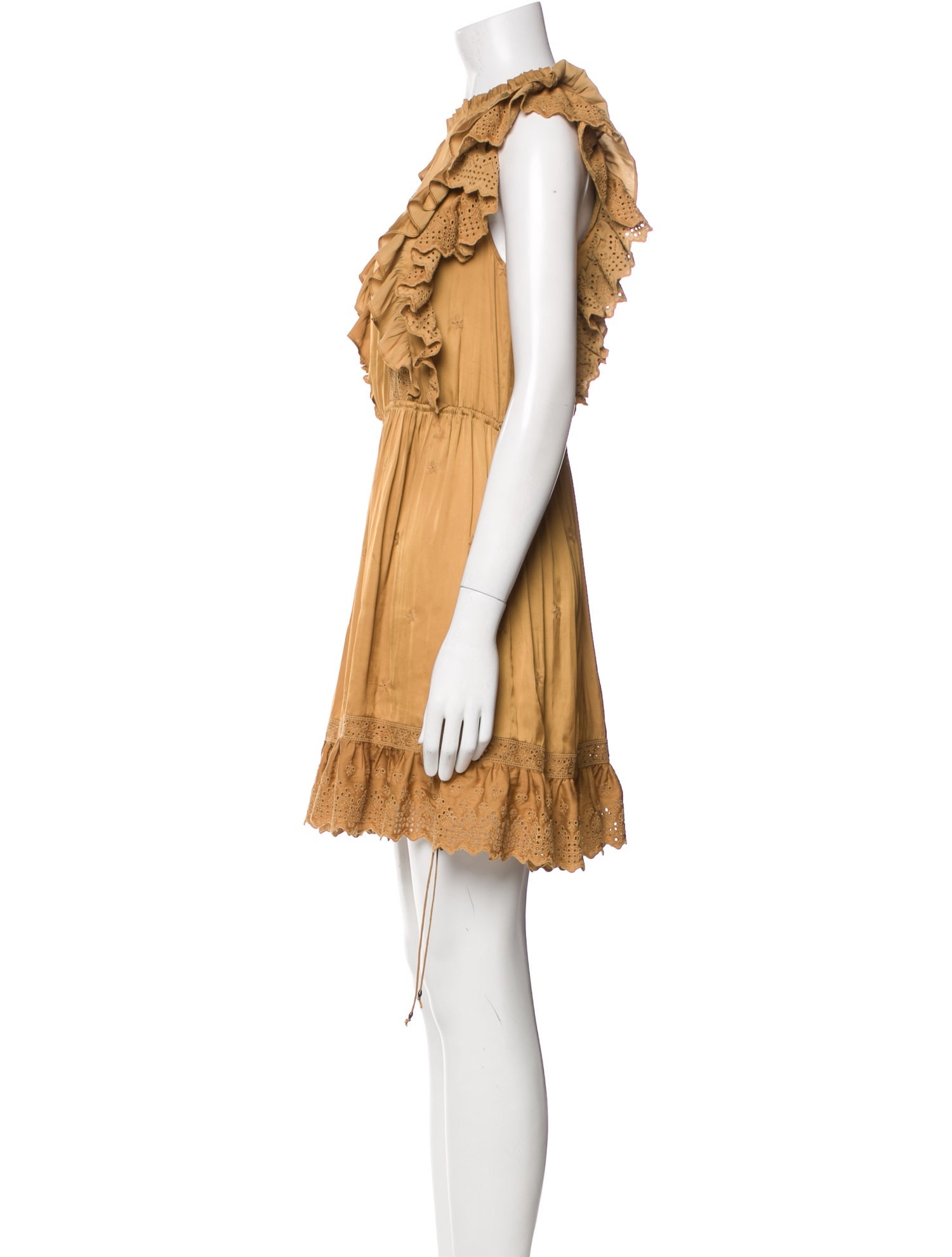 Ulla Johnson Crew Neck Mini Dress