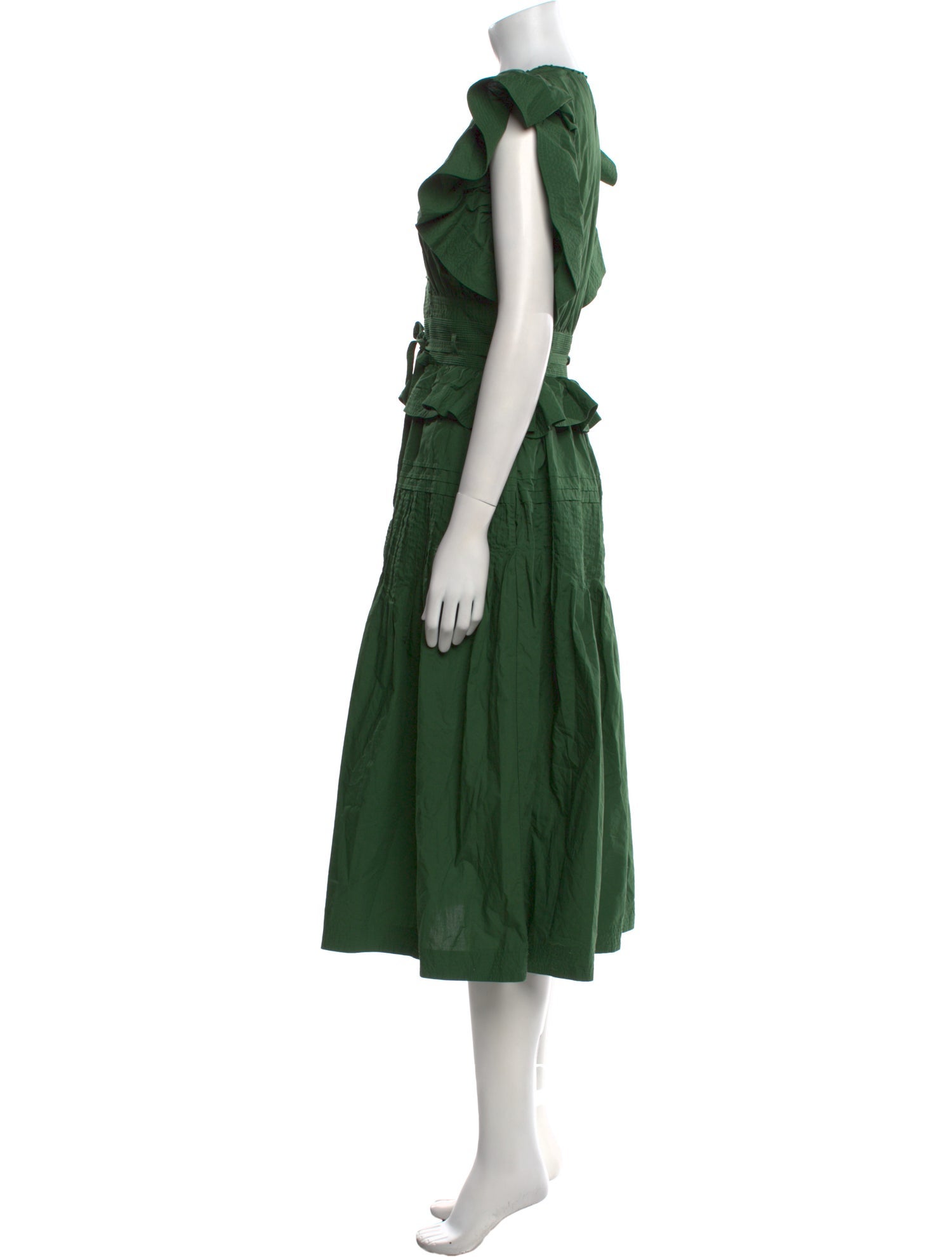 Ulla Johnson V-Neck Midi Length Dress