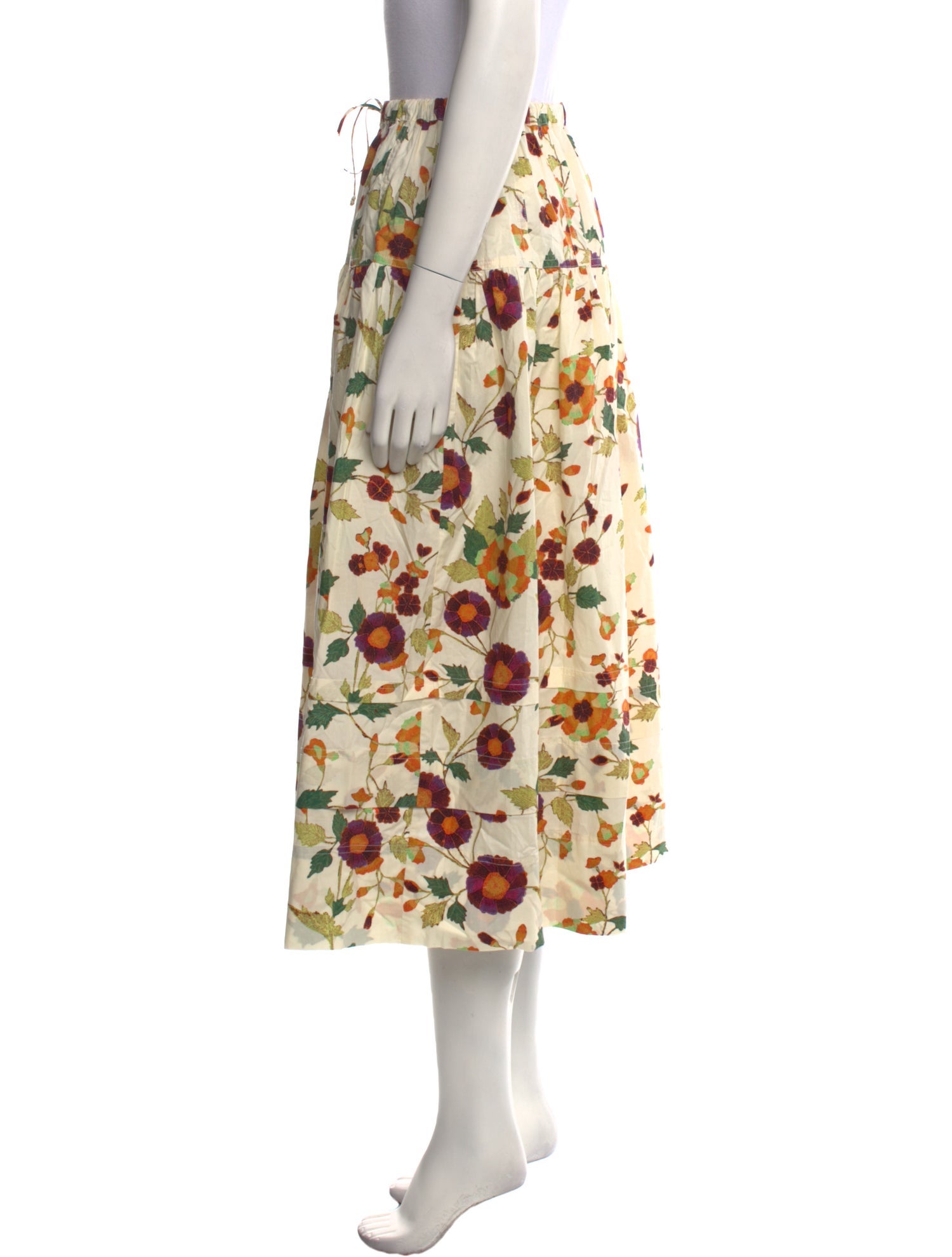 Ulla Johnson Floral Print Midi Length Skirt w/ Tags