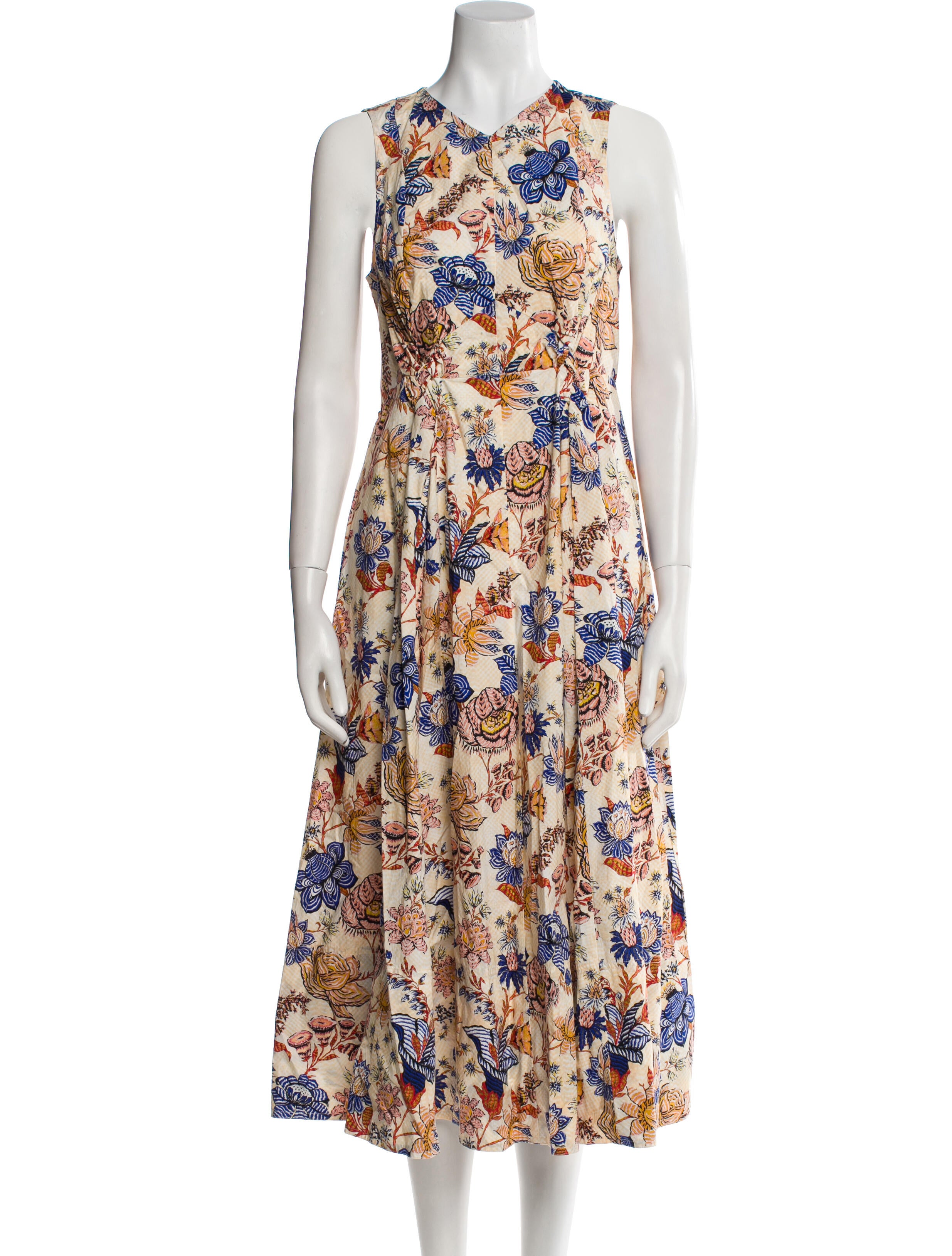 Ulla Johnson Floral Print Midi Length Dress
